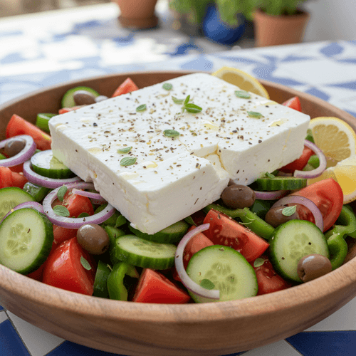 Grška solata s feta sirom