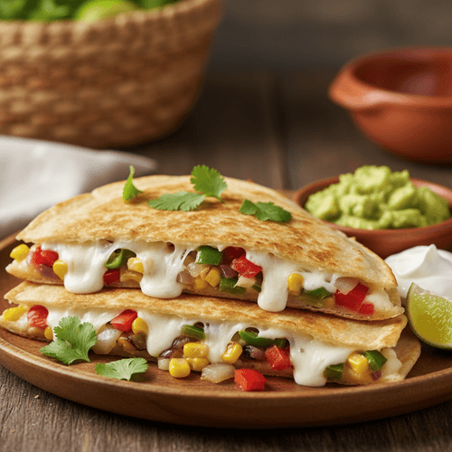 Quesadilla s sirom in zelenjavo