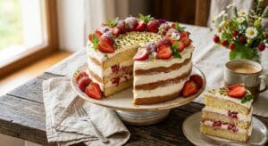 Jagodna torta s mascarpone kremo
